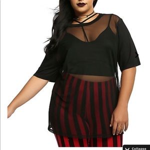 NWOT Oversized mesh shirt